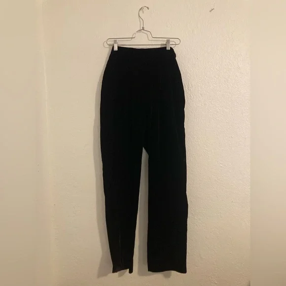 Vintage Wine Velvet Trousers - Picture 2 of 8